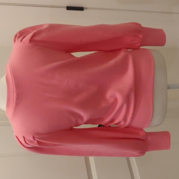 Loft Light Bubblegum Pink Puff Sleeve 100% cotton Sweatshirt Size Xs - Picture 5 of 8